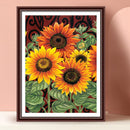 5D DIY Sunflowers Full Round Drill Diamond Painting Rhinestone Drawing Craft Art