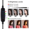 Dimmable 3 Color Temperature with 110cm Tripod LED Ring Light Video Light Kits