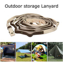 PU Leather Hanging Lanyard Multifunctional Adjustable Rope for Flagline Clothes