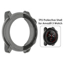 Soft TPU Case Cover Frame Shell Protector for Amazfit Stratos 3 A1928 Smartwatch