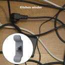 Kitchen Storage Attachment Cable Holder Clip (2*White+Black+Grey)