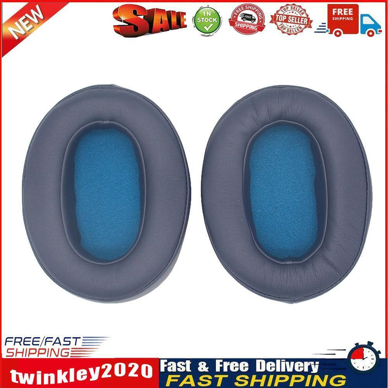 2pcs Headphone Earpads Cushions Earmuff Cover for SONY WH-XB900 (Blue) Newly