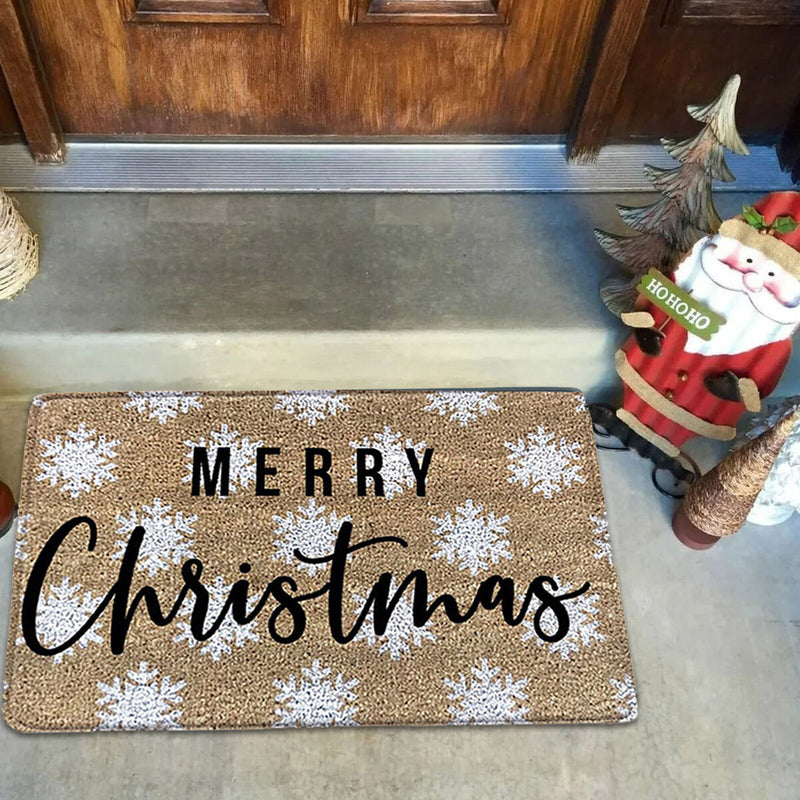 Christmas Floor Mat Tree Letter Non Slip Entrance Carpet (PJ210815-A005)