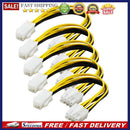 5pcs 4Pin to 8Pin Convert Power Wire Connector Extension Cable