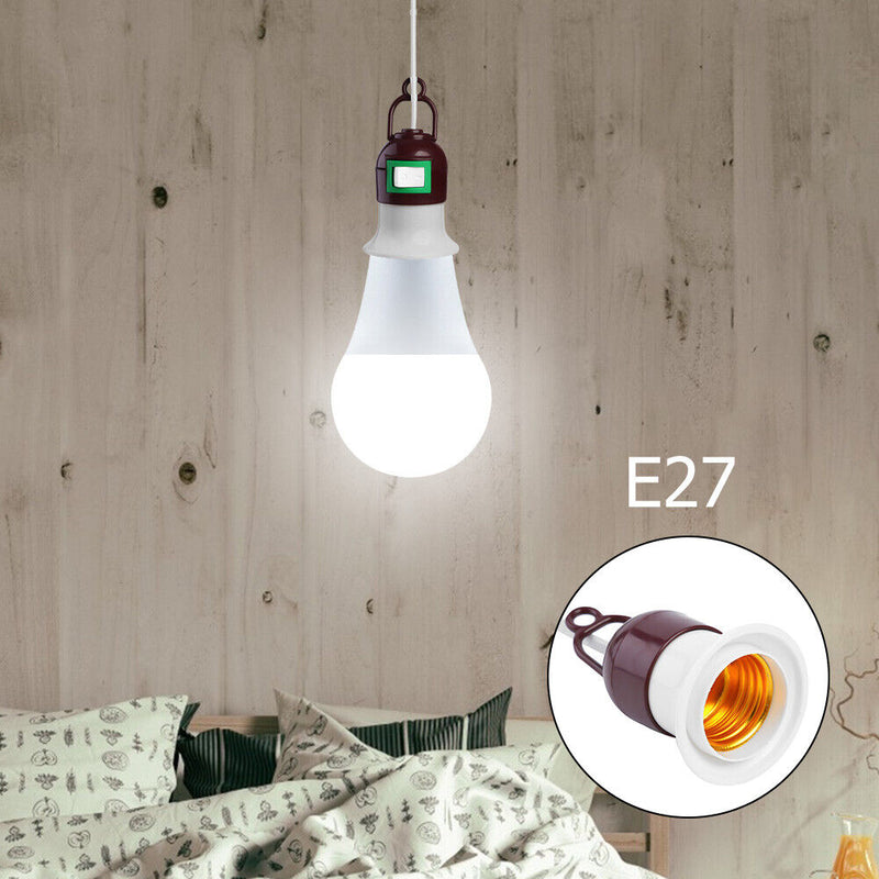 E27 Hanging Suspended Lamp Holder Ceiling Screw Bulb Connection Line (5m) Newly