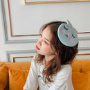 Cute Rabbit Hair Clips Hairpin Women Corduroy Wash Face Hairgrips (Blue)