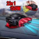 Portable 12V 150W Electric Car Heater Heating Fan Defogger Defroster Demister~