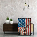 Oil Paint By Numbers Deer National Flag Frameless Picture Craft Kit for Home