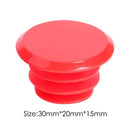 2pcs Bicycle Handlebar Plug Plastic Mountain Bike Grips End Covers (Red)