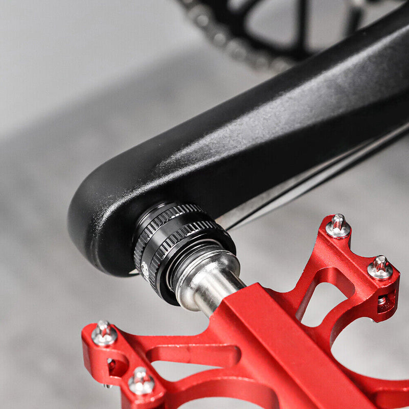 MUQZI MTB Bicycle Pedal Lock Extension Quick Release Pedal Adapters (Black)