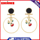 Fashion Women Circle Swimming Earrings Christmas Earrings Jewelry Gift (2)