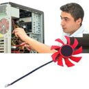 FD8015U12S 4Pin Graphic Card Cooling VGA Fan For AMDRX570 I7P5 12V0.5A 580 D3N6