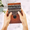 17 Keys Kalimba Wood Mahogany Mbira Thumb Piano Musical Instrument (Yellow)