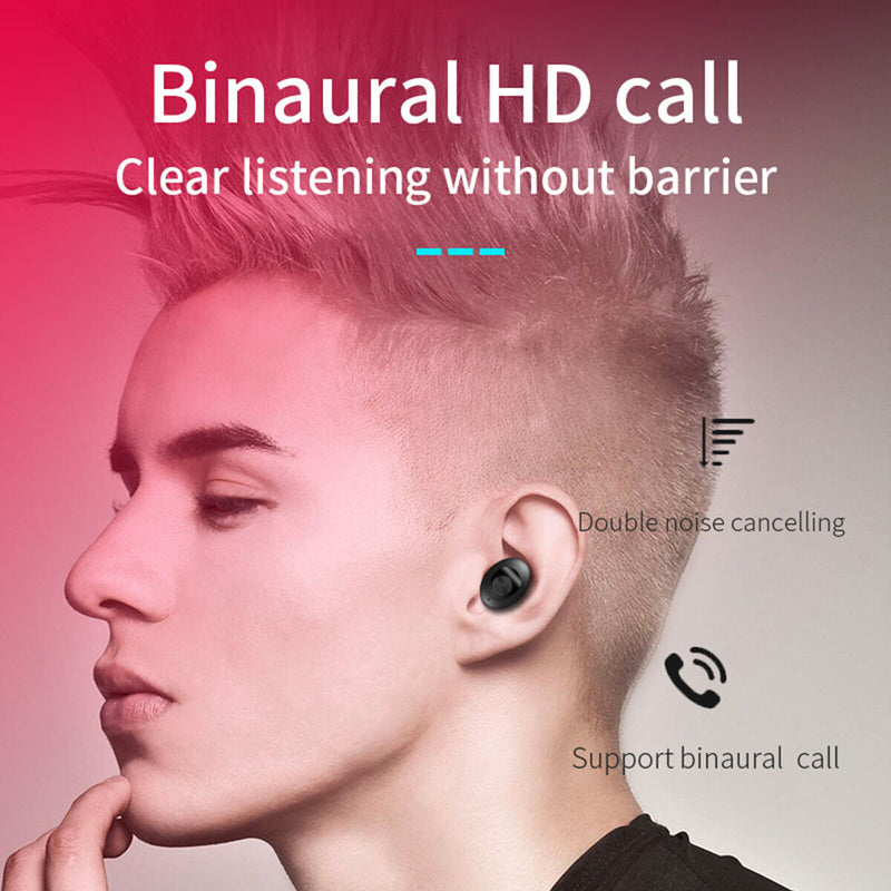 Wireless Earbuds Fast Connecting Earbuds with Mini Auto Charging Case Sports