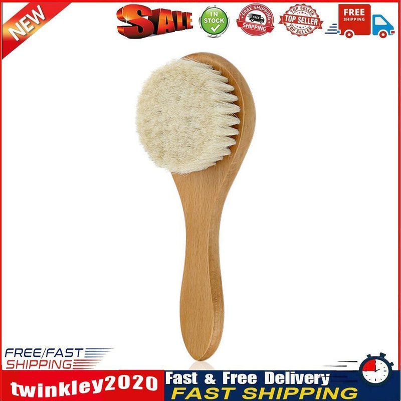Baby Rubbing Artifact Wash Hair Beech Wool Brush Haircut Soft Cleaning Newly