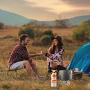 Camping Stove Adapter Split Stove Gas Adapter Converters for BBQ (Yellow)