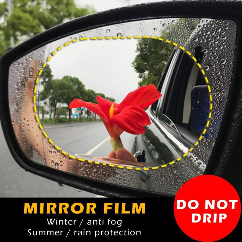 100x150mm Car Rearview Mirror Rainproof Films+Reflective Styling Decals Sti