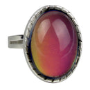 Einstellbare Oval Magic Farbwechsel Emotion GefÃ¼hl Stimmung  Ring Band Geschenk