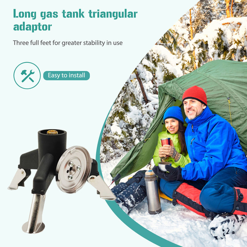 Copper Three Legs Gas Tank Adapters Ultralight Gas Canister Adapter for Picnic