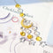 #A Crystal Windchimes Ornament Metal Hexagon Star Moon Craft Outdoor Garden Hang