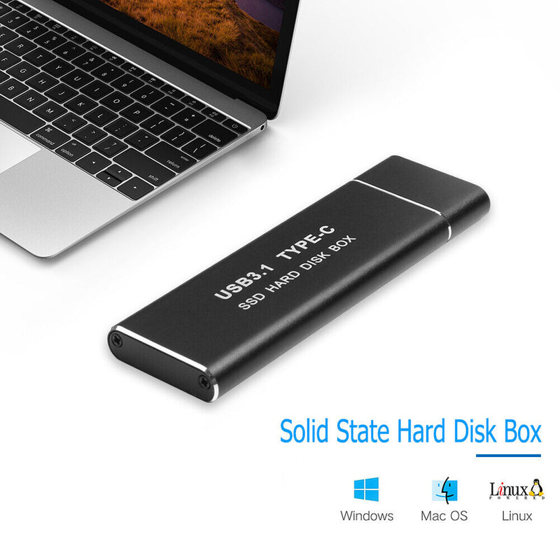 M.2 NVME PCIe to USB3.1 GEN2 M Key SSD Enclosure (USB C-USB A+USB C-USB C)