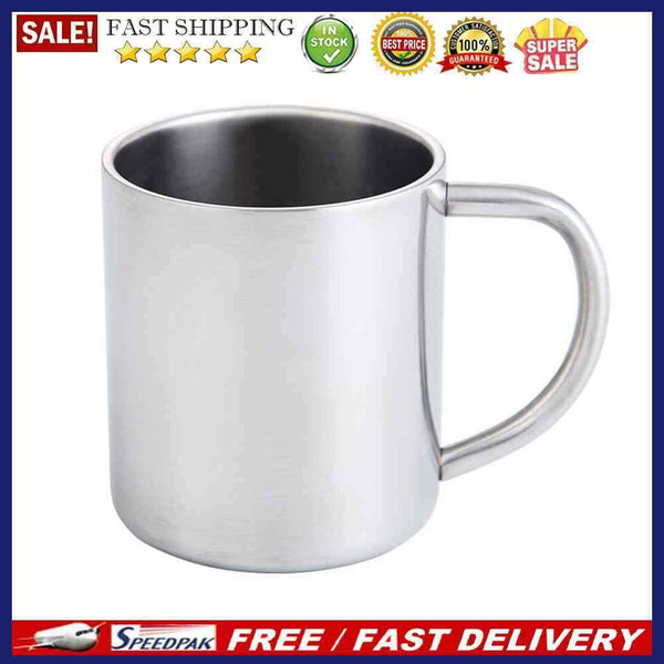 300ml Outdoor Stainless Steel Cup Beverage Coffee Tea Wine Mug Camping Drin