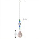 Crystal Glass Clear Chandelier Pendant Faceted Prism Part Hanging Decor (D)