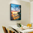 Rhinestone Picture Colorful Wave 5D DIY Full Round Drill Diamond Painting Art