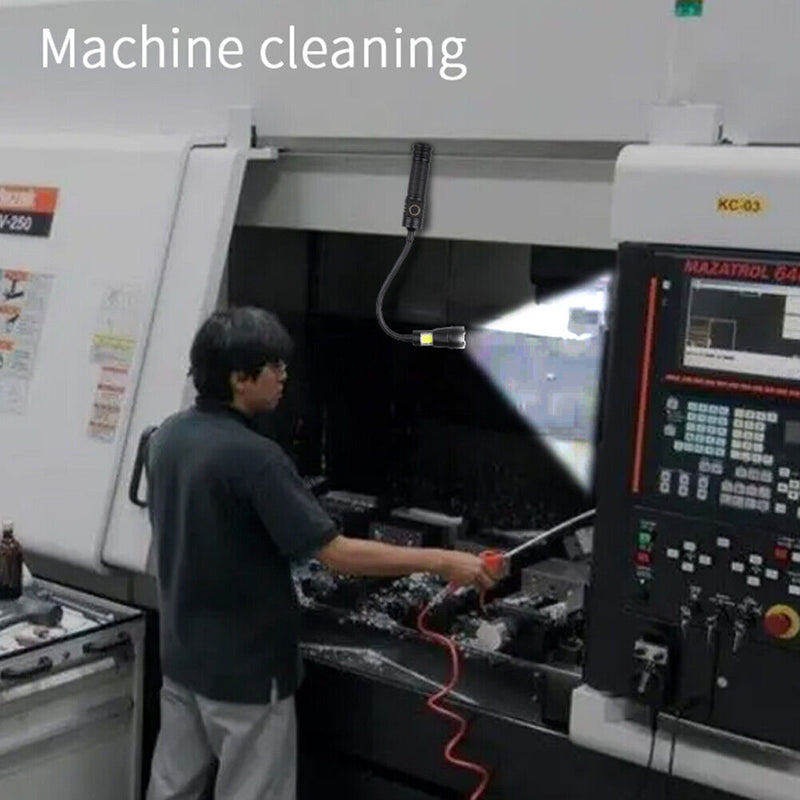 3 in 1 XHP50+COB LED Camping Lights Telescopic Zoom Waterproof Flashlight