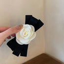 Camellia Catch Clip Bow Side Clip Shark Clip Strongly Fixed Headwear