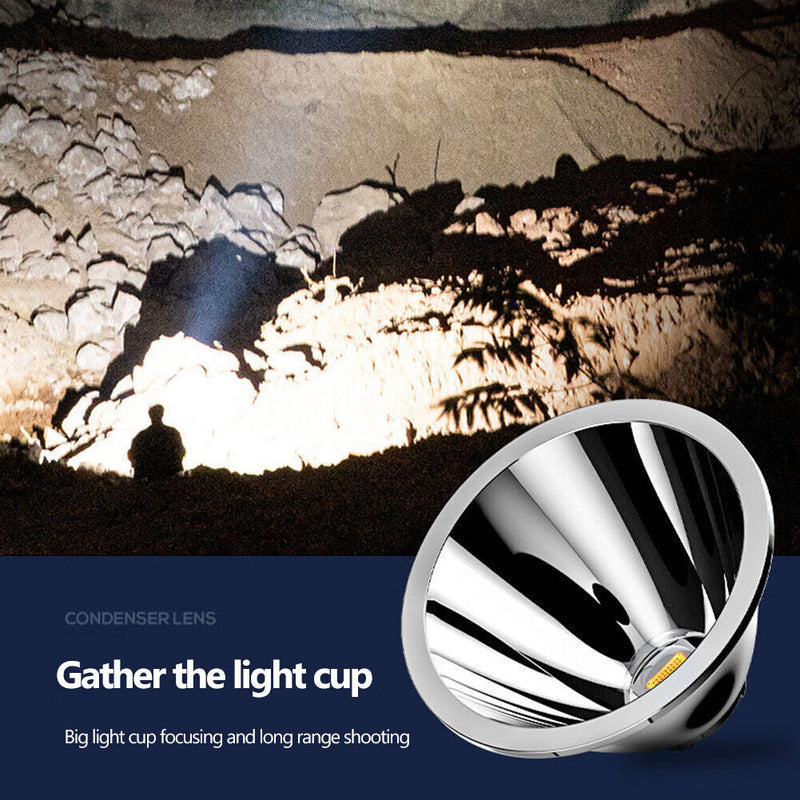 Waterproof Multi-Function Long-Range Lighting Portable Rechargeable Searchlight