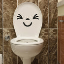 Bathroom Toilet Funny Smile Wall Stickers Washroom Wall Decals House Decor