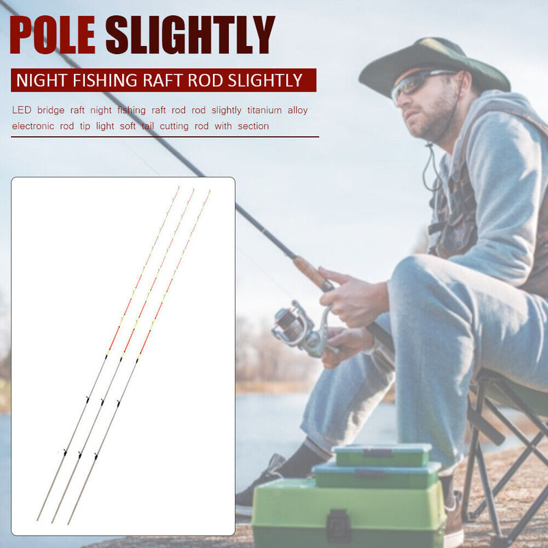 LED Raft Tip Titanium Repair Replacement Soft Tail Fishing Rod Tip (0.5mm) Newly