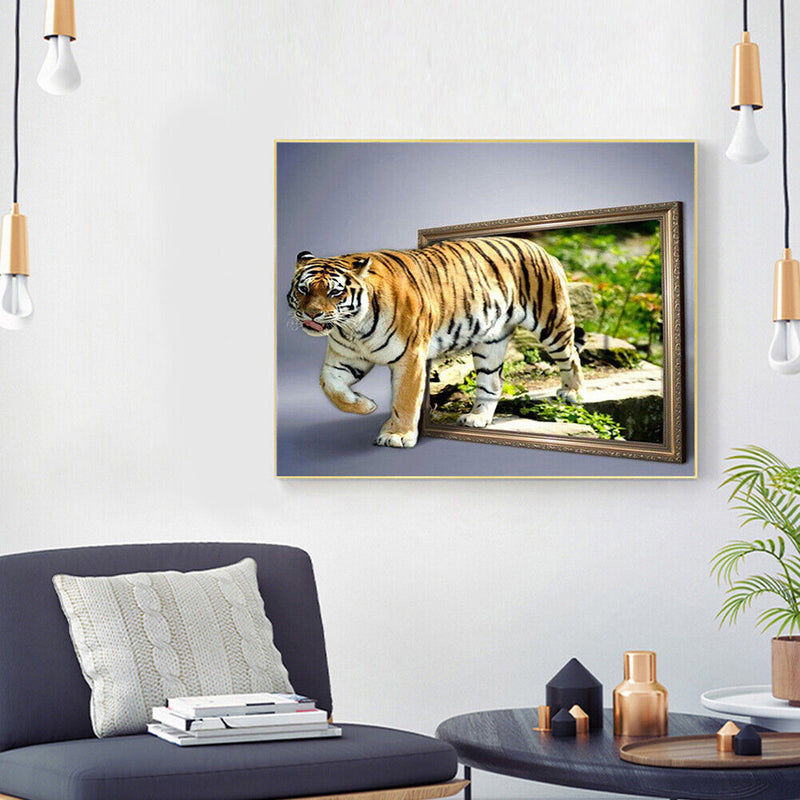 Tiger Oil Paint By Numbers Kit DIY Acrylic Painting on Canvas Drawing Picture
