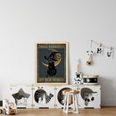Full Embroidery 3 Strands Kit Black Wizard Cat Counted 11CT DIY Art Cross S