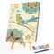 Frameless Flower and Bird Oil Paint by Numbers Kit Drawing Coloring on Canvas