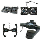 Foldable Mini Notebook Cooler Laptop USB Double Cooling Stand Computer Pad N5T1
