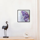 Oil Paint by Numbers Butterfly Canvas Artwork Living Room Picture Decoration Kit
