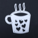 Love Cup DIY Cutting Dies Metal Stencils Scrapbook Craft