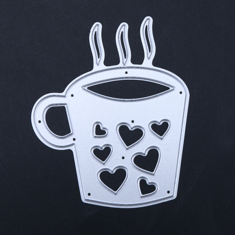 Love Cup DIY Cutting Dies Metal Stencils Scrapbook Craft