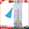DIY Tower Special Shaped Diamond Painting Leather Tassel Bookmark Crafts Newly