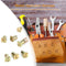 26pcs Wood Leather Punching Stamp Set Carbon Steel Metal Alphabet Stamps Newly