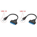 Inch HDD SSD External 22 Pin Sata III USB 3.0 To SATA Adapter Cable Converter