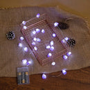 30LED Amethyst String Lights White Light Battery Christmas Decor (ZZ0618) Newly