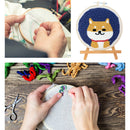 Cute Pattern Punch Needle Embroidery Kit DIY Beginners Easy Needlework Wool Work