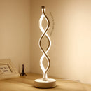 Spiral Wave LED Table Lamp Modern Desktop Decorative Lamps (EU Warm White) Newly