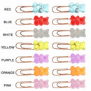 Office Stationery Cartoon Paper Clips Bookmark Binder Organizer Clip Holder