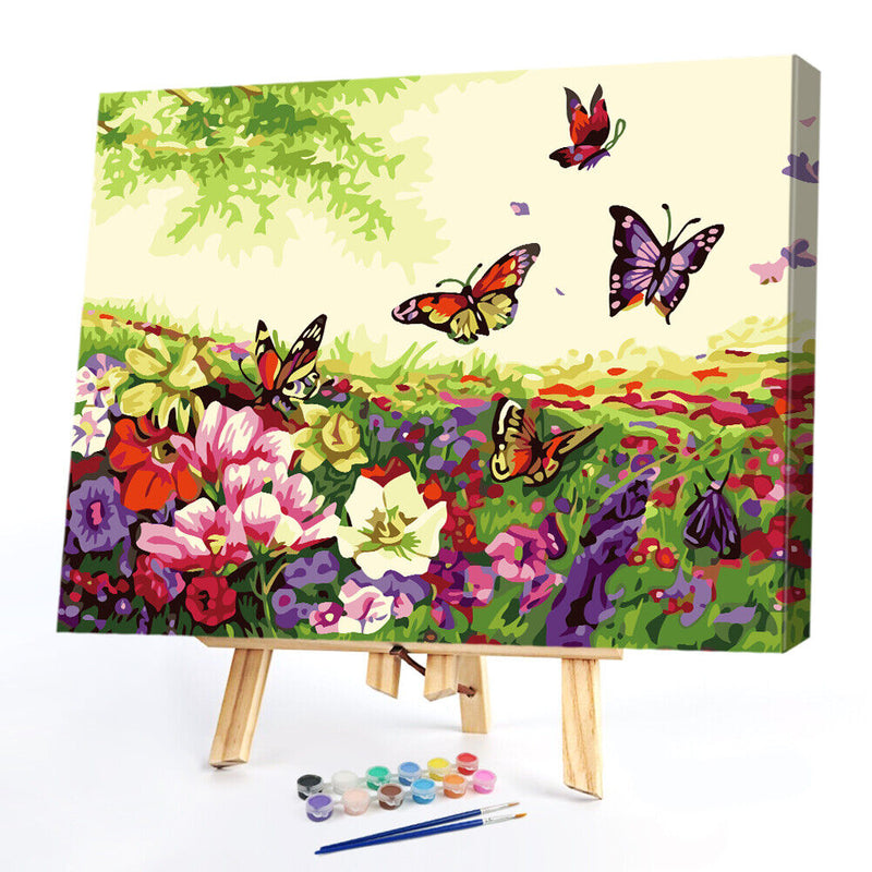 Butterfly 50x40cm Oil Paint By Numbers DIY Painting SXD216037