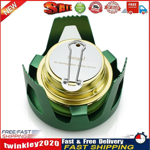 Mini Alcohol Stove Outdoor Camp Tourist Picnic Cooking Stove (Dark Green) Newly
