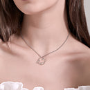 Korean Planet Star Pendant Necklace Zircon Universe Women Clavicle Chain Jewe